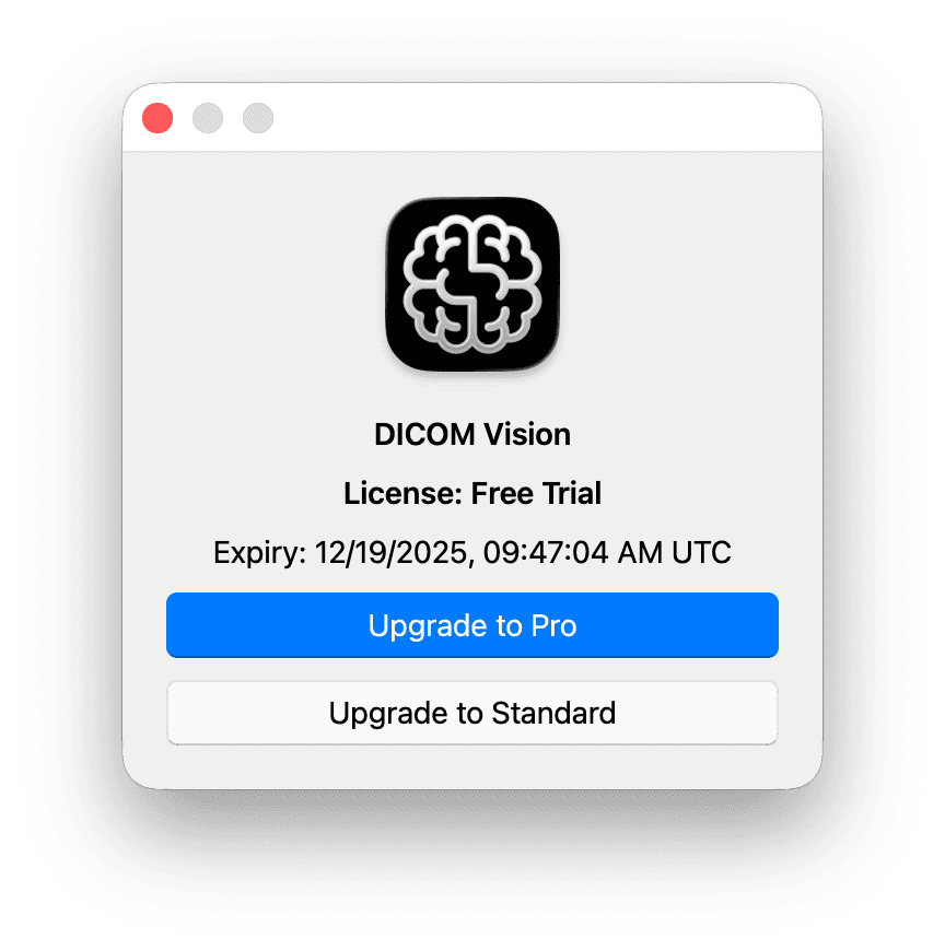 Mac License Plans - DICOM Vision